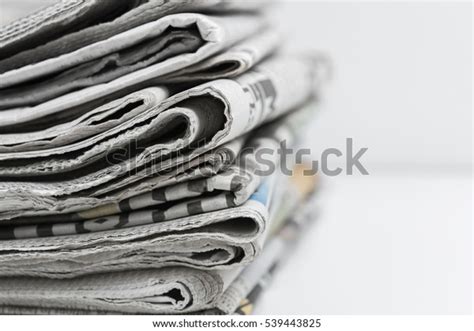 Newspapers Folded Stacked Stock Photo 539443825 Shutterstock