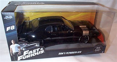 Buy Jada Fast And Furious 8 F8 Black Doms Plymouth Gtx Car 124 Scale
