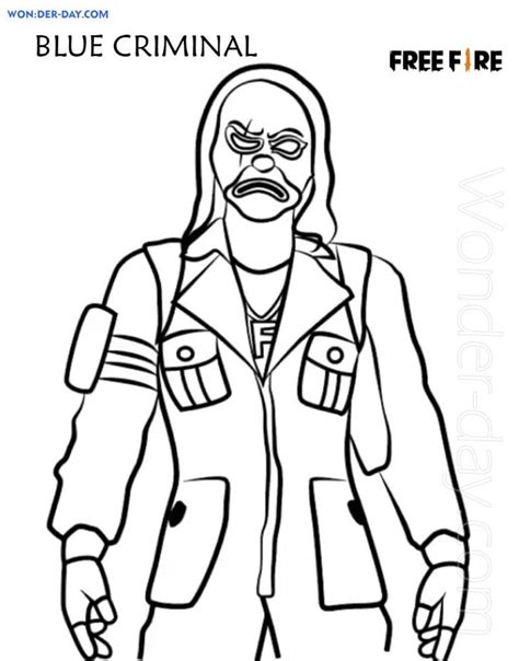 Garena Free Fire Coloring Pages