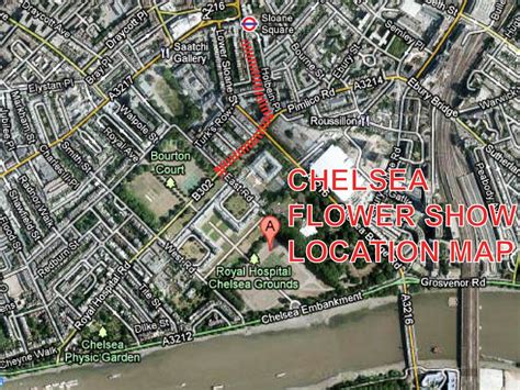 Chelsea Flower Show Rhs Showground Location Map