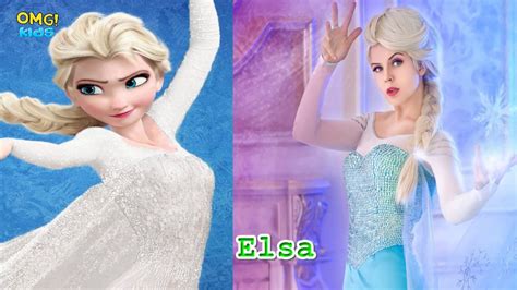 Frozen Characters In Real Life 2018 Elsa Anna Olaf Omg Kids