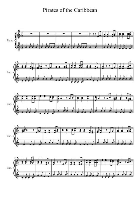 Print and download pirates of the caribbean sheet music. 25 best images about piano sheets for music on Pinterest
