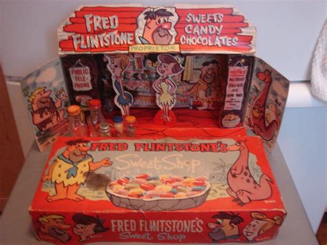 Rare Vintage Toy Fred Flintstones Sweet Shop Collectible Hanna Barbera 1961 578 00 Vintage