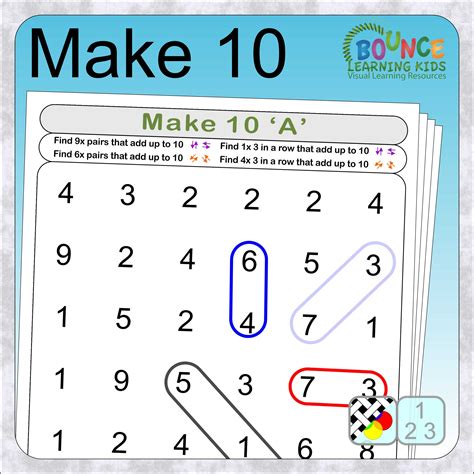 14 innovative Make ten worksheets for download