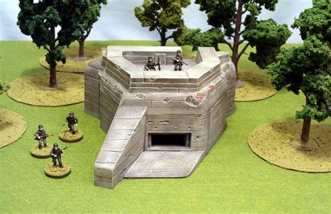 Two Up One Back Bunker And M8 Armored Car