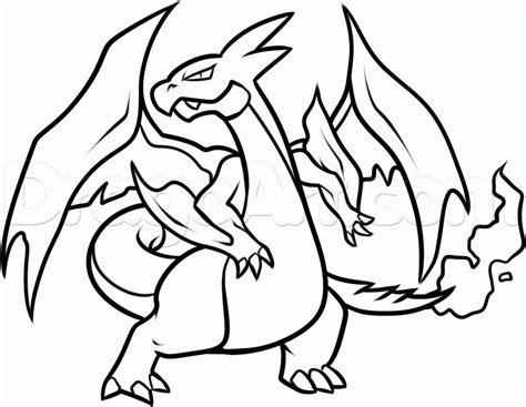 Mega Charizard X Coloring Page - Coloring Home