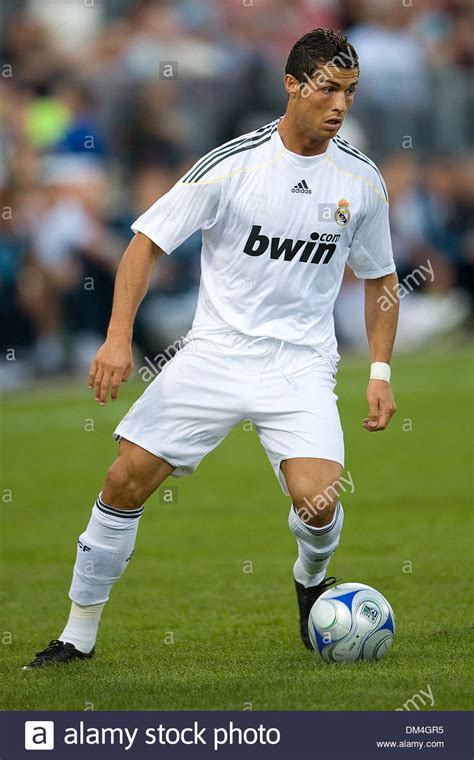 Real Madrid Midfielder Cristiano Ronaldo 9 In Action At Bmo Field In