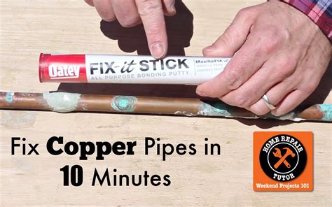 In this episode of how to be a man i go over how to repair electronics. How to Fix a Pinhole Leak in a Copper Pipe — by Home ...