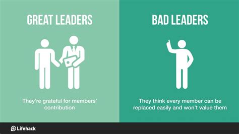 8 big differences between great leaders and bad leaders lifehack great leaders leader