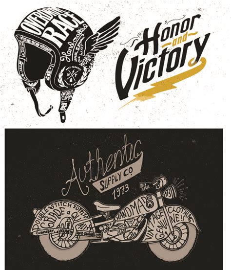 Motorcycle Retro Posters Creative Vector Graphics Vectors Graphic Art
