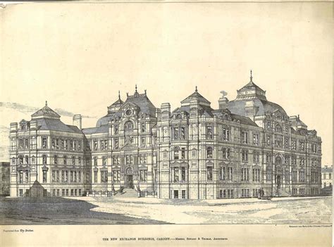 Historical Drawings Of Iconic Cardiff Buildings Wales Online