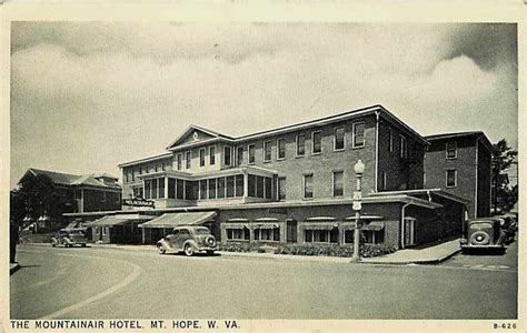 Mt Hope West Virginia Wv 1930s Mountainair Hotel Vintage Postcard