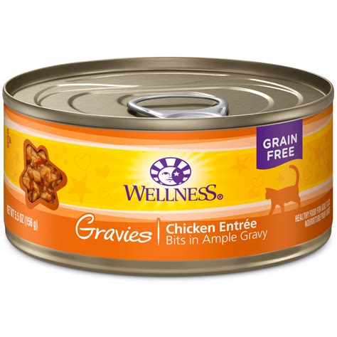 Options include indoor, weight control & large variety of proteins. Wellness Natural Canned Grain Free Gravies Chicken Dinner ...