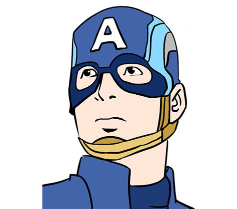 How To Draw Captain America In A Few Easy Steps Easy Drawing Guides