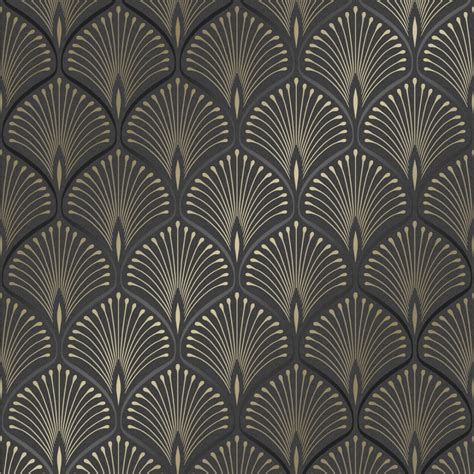 I Love Wallpaper Cleo Geometric Wallpaper Black