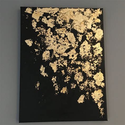Abstract Painting Diy Gold Abstract Painting Abstract Canvas Art Oil