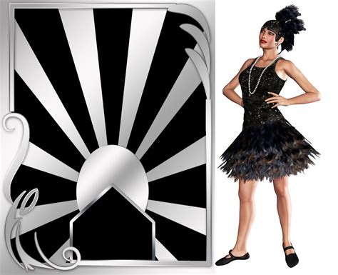 Art Deco With Flapper Girl Kit Free Stock Photo Public