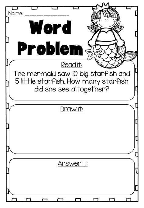 Math · 7th grade · negative numbers: Word Problem Printable Worksheet for First Grade. Addition ...