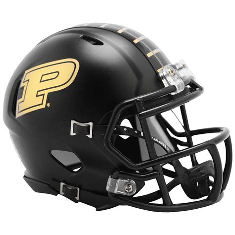 Football is safer than ever with academy's selection of improved football helmet gear. Riddell NCAA Purdue Boilermakers 2019 Anodized Black Speed Mini Football Helmet