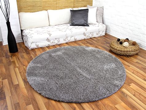 Teppich hochflor shaggy premio weiss rund abverkauf teppiche teppichversand24.de zurück sonderposten · hochflor langflor teppiche sonderposten. Hochflor Shaggy Teppich Luxus Feeling Mix Silber Rund in 7 ...