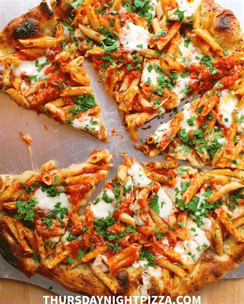 Penne Pizza Pizza With Pasta On Top Pasta Pizza Recipe Comfort Food