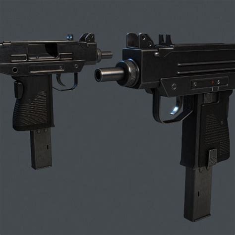 Micro Uzi Smg Cgtrader