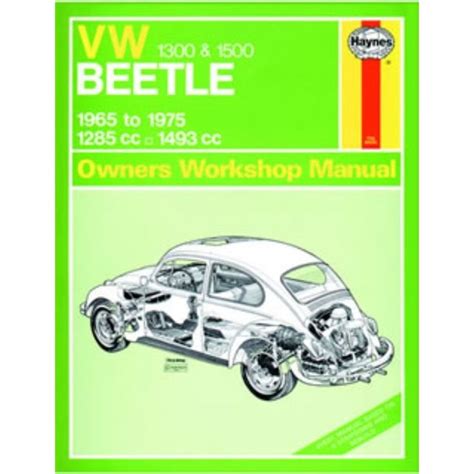 Vw Bug Vw Beetle 1300 1500 Gt 1965 1975 New Haynes Manual Workshop
