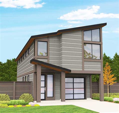 Modern Narrow Lot House Plan 85101ms Architectural Designs House