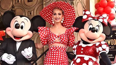 Katy Perry Presents Minnie Mouse With Her Star On The Hollywood Walk Of