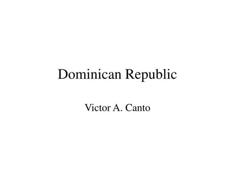 ppt dominican republic powerpoint presentation free download id 6754263
