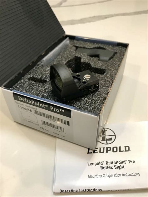 Check spelling or type a new query. WTS Leupold DeltaPoint Pro Reflex Sight 2.5 MOA red dot ...