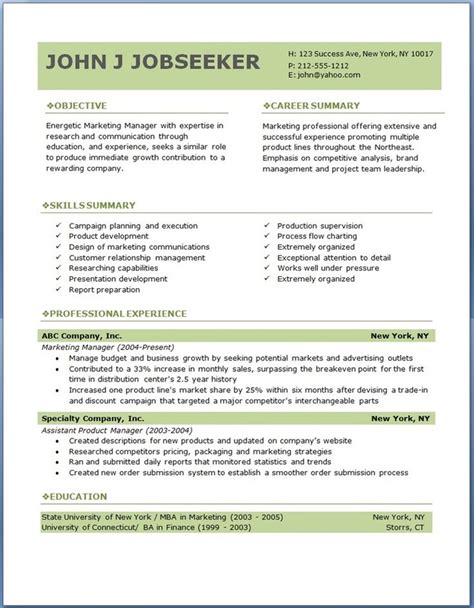 7 Samples Of Professional Resumes Sample Resumes