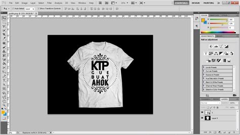 Dengan begitu anda dapat pakai gambar yang akan admin sampaikan sebagai dp, wallpaper serta medsos anda. Tutorial Cara mendesain Baju dengan Photoshop | Prialangka