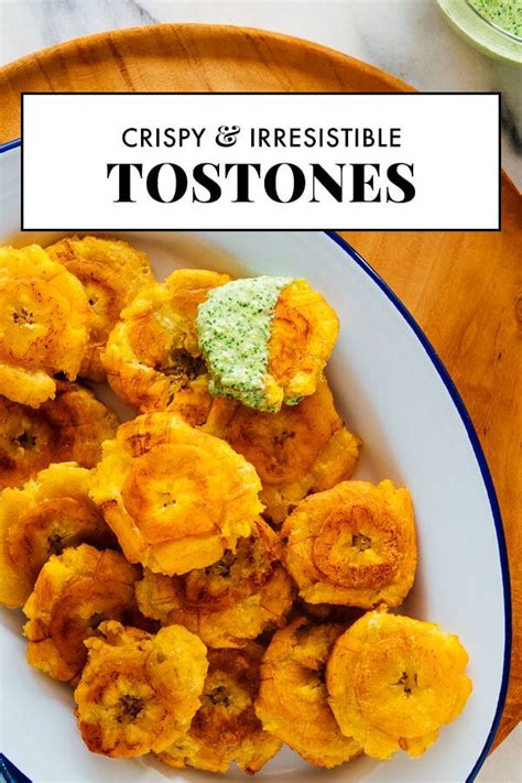 Crispy Baked Tostones Recipe Baked Tostones Recipe Recipes Plantain Recipes