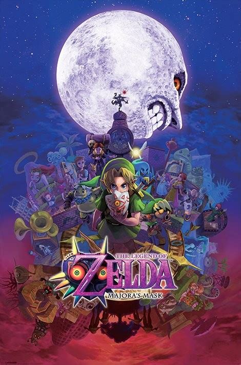 Poster The Legend Of Zelda Majoras Mask Wall Art Ts