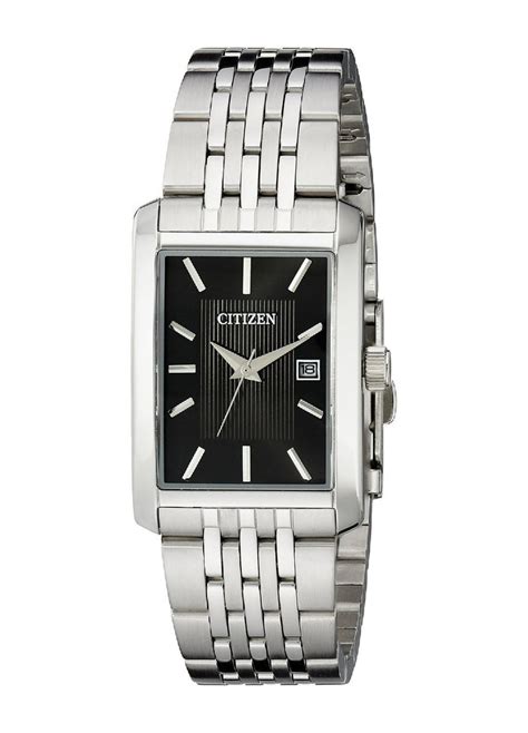 Citizen Mens Bh1671 55e Rectangular Silver Tone Bracelet Watch Watch