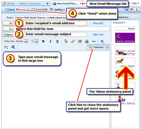 How Do I Compose And Send Email From Yahoo Account