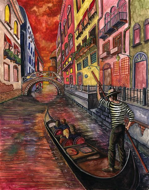 Venice By Https Behance Net Marinasanches Traditional Art