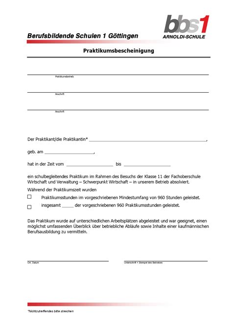 Ein praktikumszeugnis kann ihnen türen für die zukunft öffnen. Fachoberschule