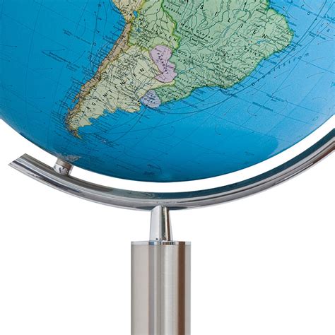Globe Sur Pied Columbus Duo Acier Inoxydable 40cm Francais
