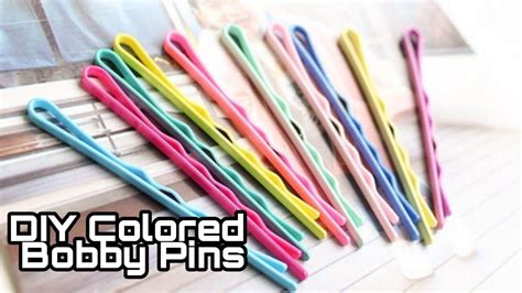 how to make colored bobby pins at home 💃🏻🏡 diy colored bobby pins 💃🏻🎀 youtube