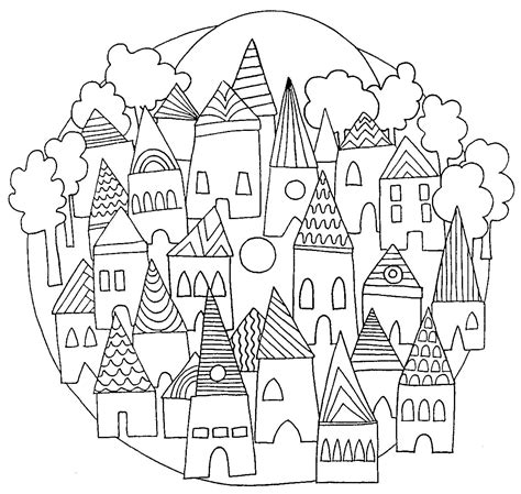 Mandala Coloriage Maternelle Gs  Coloriage Tigre Mandala