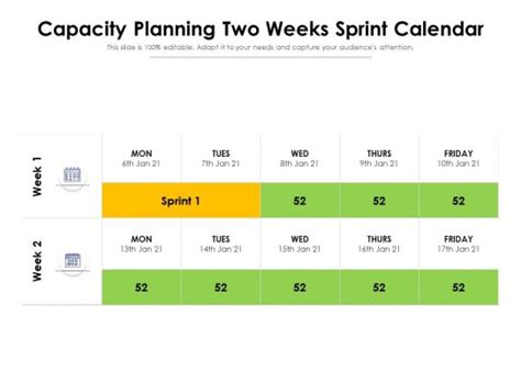 Sprint Calendar Slide Team