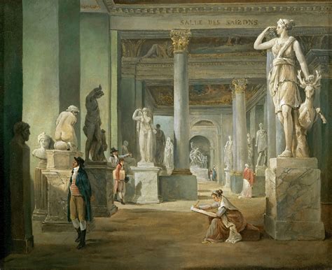 Hubert Robert Hall Of Seasons At The Louvre 1802 03 Tuttart