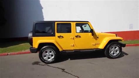 2015 Jeep Wrangler Unlimited Sahara Baja Yellow Fl651932 Redmond