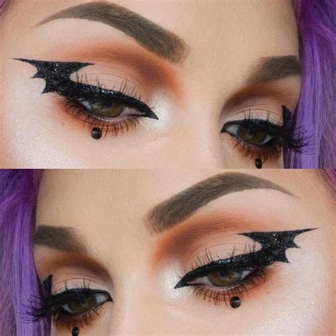 Easy Bat Eyeliner Tutorial For Halloween Makeup Com Makeup Com