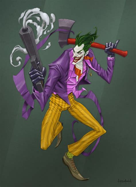 Artstation Joker Kev Heath With Images Batman Joker