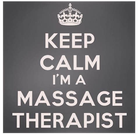 Keep Calm I M A Massage Therapist Massage Room Spa Massage Massage Therapy Therapist Humor