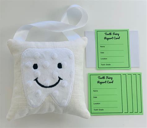 Tooth Fairy Report Card Set Of 10 Etsy
