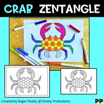 Crab Zentangle No Prep Coloring Page By Pooley Productions Tpt